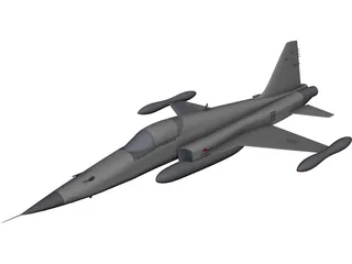 Northrop F-5E Tiger 2 CAD 3D Model