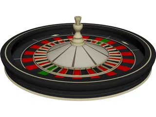 Roulette Wheel 3D Model