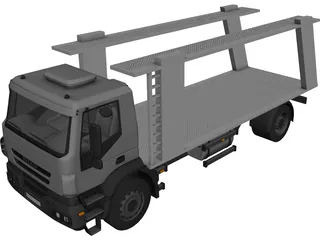 Iveco Trakker Car Carrier 3D Model