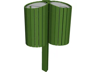 Recycle Bin 3D Model