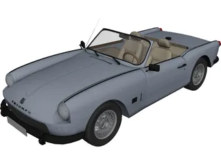 Triumph Spitfire Mk2 (1965) 3D Model