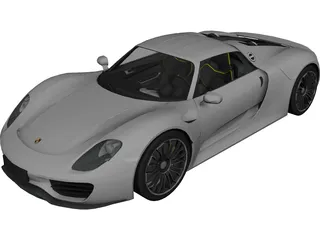 Porsche 918 Spyder (2015) 3D Model