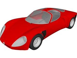 Alfa Romeo 33 Stradale 3D Model