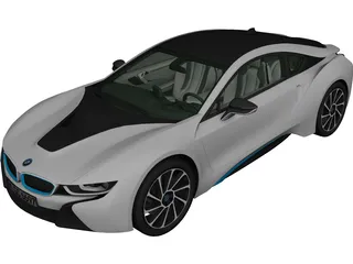 BMW i8 (2015) 3D Model