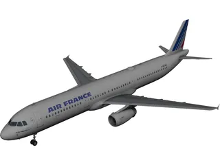 Airbus A320 Air France 3D Model