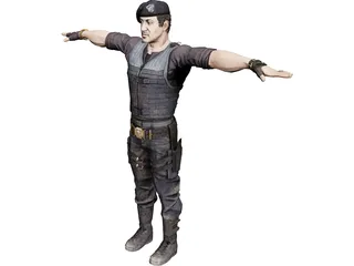 Sylvester Stallone 3D Model