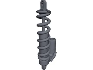 Cane Creek Double Barrel shock CAD 3D Model