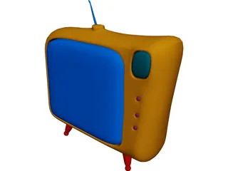 Cartoon TV 3D Model