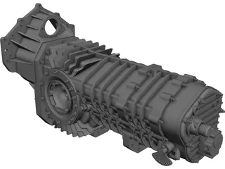 Mendeola HD Gearbox CAD 3D Model