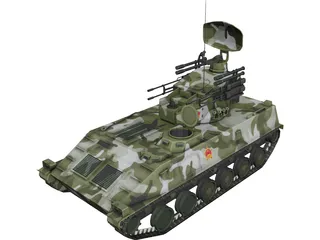 PGZ-95 AA Iron Dove Modern Chinese 3D Model