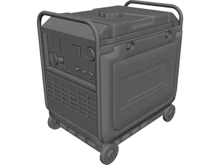 Portable Generator 3D Model