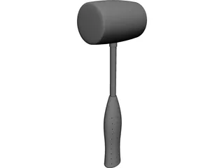 Rubber Hammer CAD 3D Model