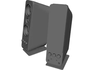 Creative Gigaworks T40 Speakers 3D Model