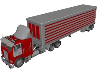 Freightliner Truck 3D Model 3D Preview