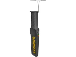 Garrett Security Wand CAD 3D Model