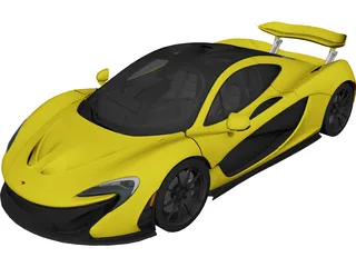 McLaren P1 (2014) 3D Model 3D Preview