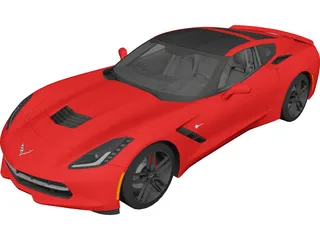 Chevrolet Corvette Stingray C7 (2014) 3D Model