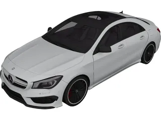 Mercedes-Benz CLA45 AMG (2014) 3D Model