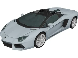 Lamborghini Aventador LP-700 Roadster (2014) 3D Model