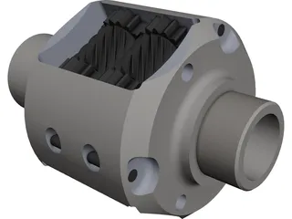 TORSEN Differential CAD 3D Model