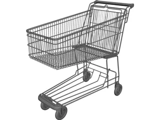 Shopping Trolley 3D Model