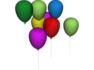 Balloons 3D Model