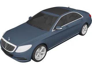 Mercedes-Benz S-Class S350 Bluetec (2014) 3D Model