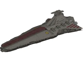 Venator Class Star Destroyer 3D Model 3D Preview