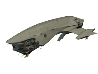 Titan Class II Cargo Ship 3D Model 3D Preview