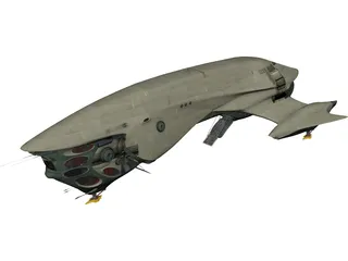 Titan Class II Cargo Ship 3D Model