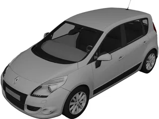 Renault Scenic (2010) 3D Model 3D Preview