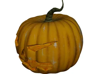Pumpkin Head Halloween 3D Model