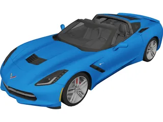 Chevrolet Corvette C7 Stingray Cabrio (2014) 3D Model