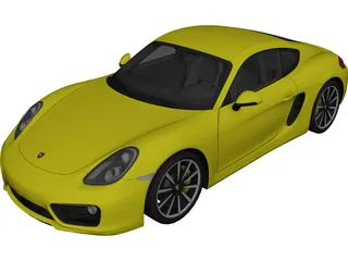 Porsche Cayman S (2014) 3D Model