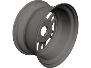 Enkei PF01 Wheel CAD 3D Model