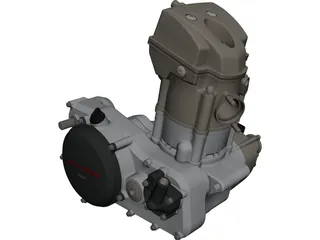 Honda CRF250X Engine CAD 3D Model