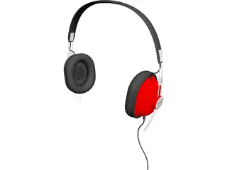 Panasonic Headphones RP-HTX7E 3D Model