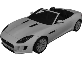 Jaguar F-Type V6 (2014) 3D Model