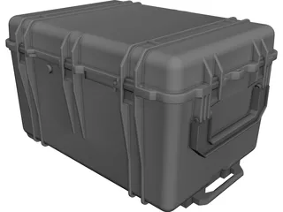 Military Transport Case 30x62x49cm CAD 3D Model