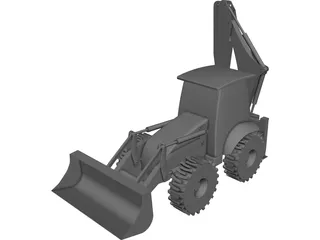 Excavator CAD 3D Model