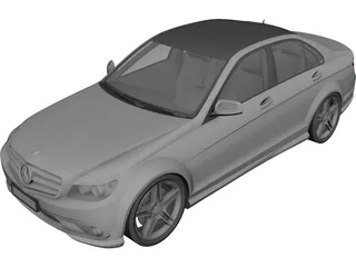 Mercedes-Benz C350 AMG (2012) 3D Model