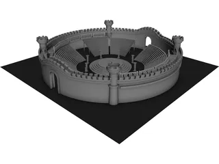 Arena Medieval 3D Model