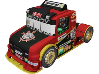 Scania G470 Ticket Car Corinthians Motorsport 3D Model