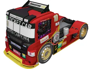 Scania G470 Ticket Car Corinthians Motorsport 3D Model