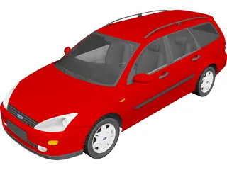 Ford Focus Wagon (1998) 3D Model