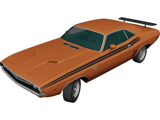 Dodge Challenger RT (1971) 3D Model
