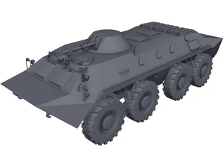 BTR-70 CAD 3D Model