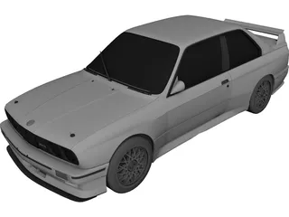 BMW M3 Sport Evo (1990) 3D Model