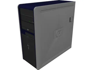 PC HP 7800 CAD 3D Model
