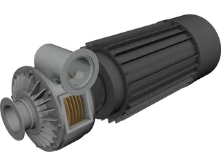 Tesla Motor 3D Model